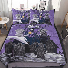 Holiday Gift, The Nightmare Before Christmas Jack Duvet Covers Set 4pcs
