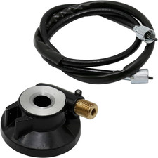 12 mm Moped Speedometer Cable, Speedometer Drive Gear with 39.4in 100cm Cable Re