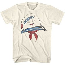 Men's The Real Ghostbusters Stay Puft Marshmallow Head T-Shirt - New