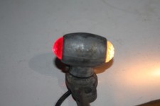 Vintage Motorcycle Hotrodratrod Fender Marker Light Glass 2 Jewel Red Clear