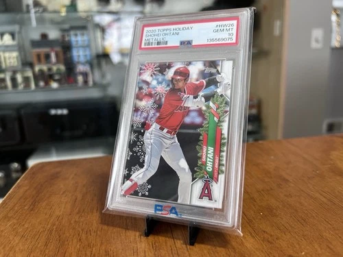 PSA 10 Metallic Shohei Ohtani Holiday Christmas 2020 Topps #HW26 Low POP 12