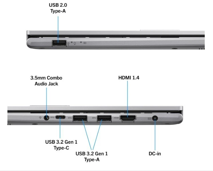 asus pc portatile usato i7 16 gb ram iris xe 1 mese di vita - Immagine 3 di 3