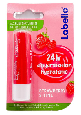 Labello 24H hydration Lip Balm Strawberry Lip Shine 4.8g