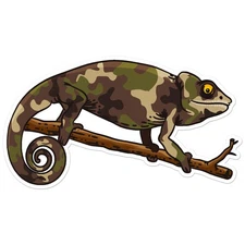 Chameleon Lizard Camo - Vinyl Decal Sticker - Car Window Laptop - ebn7852