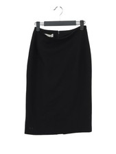 Hobbs Women's Midi Skirt UK 8 Black Polyester