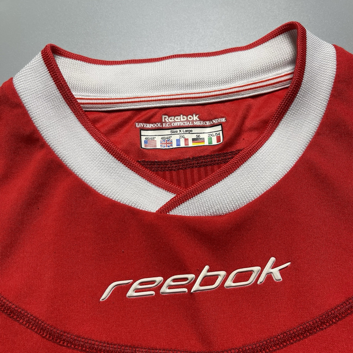 LIVERPOOL REEBOK 2002/2004 FOOTBALL SOCCER HOME JERSEY #7 LIVERPOOL REEBOK 2002/2004 FOOTBALL SOCCER HOME JERSEY #7