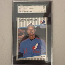 Fleer 1989 Randy Johnson Rookie SGC 9 #381 Montreal Expos Baseball Card