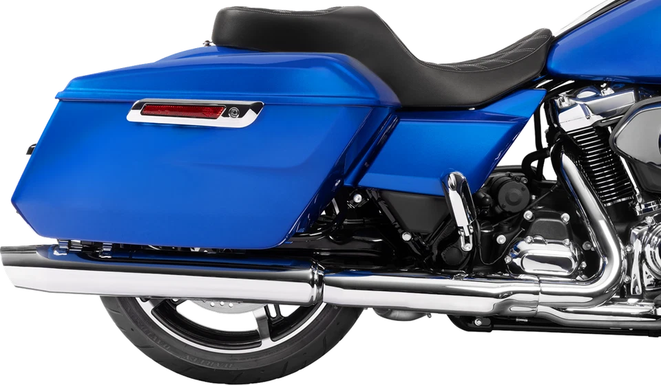 ASIENTOS DRAG SPECIALTIES Posición delantera para asiento Freedom - Vinilo - Doble plateado Foto 4 de 4