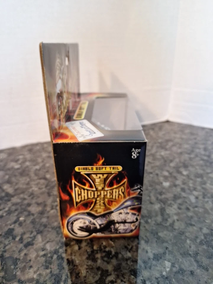 Jesse James West Coast Choppers Die Cast Motorcycle Diablo Soft Tail JJ04-18-26 - Image 3 of 4