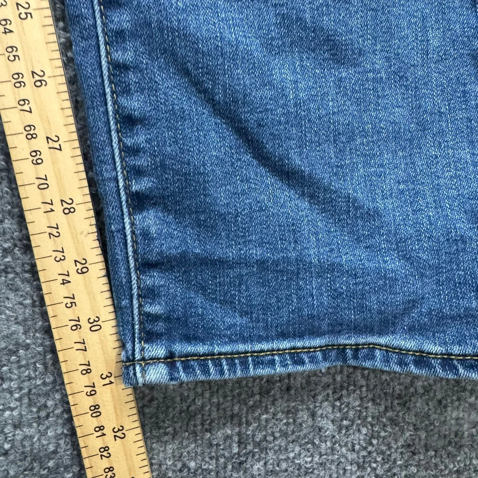 Jeans masculino Lee Extreme Motion tamanho 36x32 azul lavagem slim fit perna reta jeans - Imagem 3 de 4