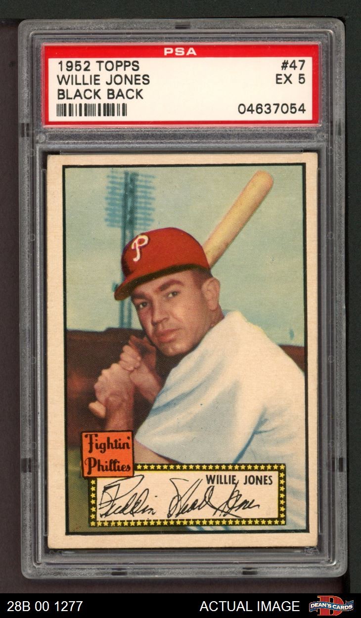 1952 Topps #47 Willie Jones Phillies PSA 5 - EX