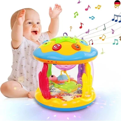 KALOISYHE Baby Spielzeug 1 Jahr Mädchen Junge Drehender Projektor Baby Spielzeug 12 18