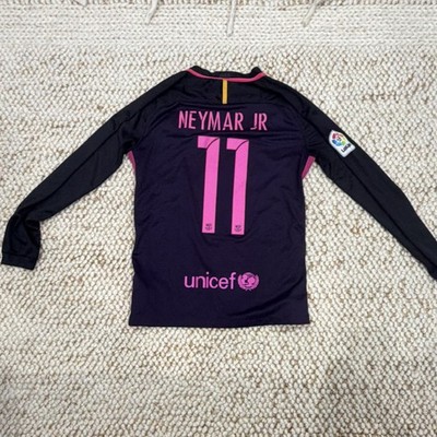 Nike FC Barcelona Neymar Jr. 11番シャツ Nike FC Barcelona Neymar Jr #11 Long Sleeve Soccer Jersey Purple