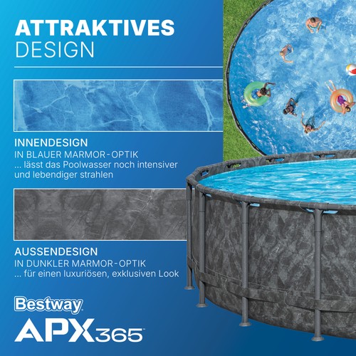 Bestway Swimmingpool APX Winterfest Pool Schwimmbecken Schwimmbad Garten Auswahl - Bild 4 von 18