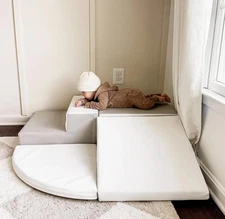 Large 4-Piece Set Climbing Toys for Toddlers 1-3, Baby Foam Climbing Blocks for 