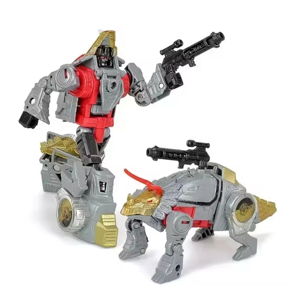 TRANSFORMERS Dinobot 33 CM VOLCANICUS Grimlock Sludge Snarl Slag Swoop BOX NUOVI - Immagine 4 di 4