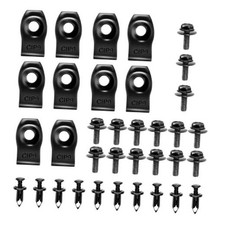 35PCS Engine Under Cover Splash Shield Guard Body Bolts Screws, Front Bumper