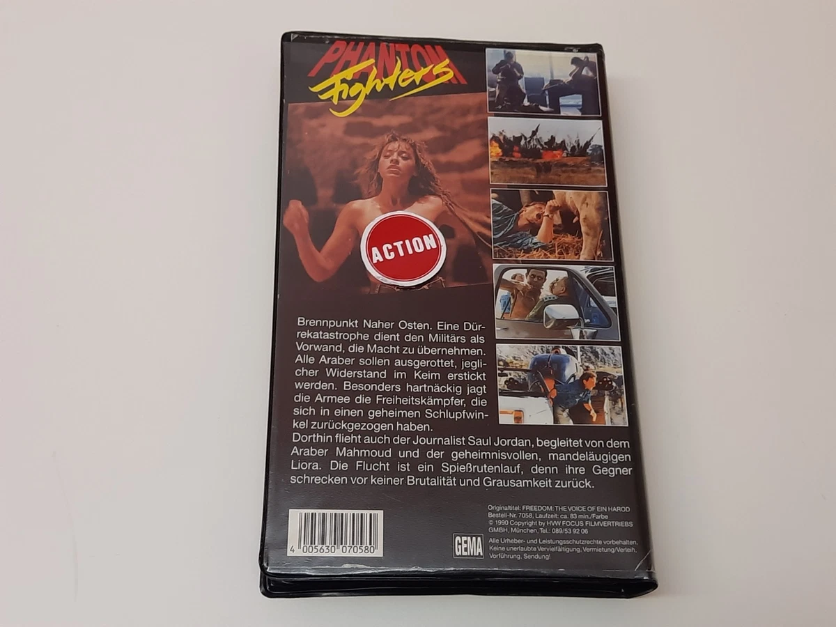 Phantom Fighters 1990 Uncut VHS German PAL Focus Video Großbox Tony Peck