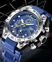 Mens Luxury Watch Chronograph Waterproof Luminous Fashion Sports Military LIGE 