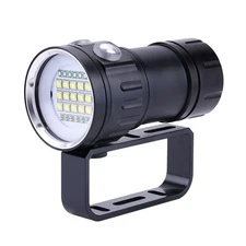Dive Light, Diving Flashlight 18000 Lumen IPX8 Waterproof Diving Torch Scuba ...