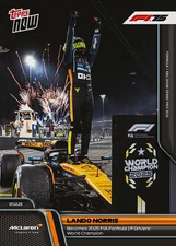 Lando Norris 2025 Topps Now Formula 1 #86 F1 World Drivers' Champion *PRESALE*