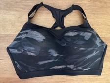 Victoria's Secret Black Marble 38C Incredible Lightweight Max Sport Bra VS 