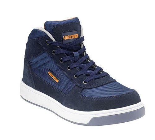 navy blue work boots