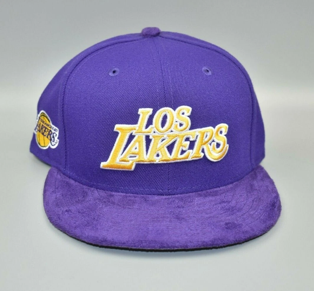 lakers suede hat
