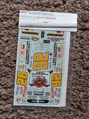 Nascar Stacy Compton #4 Levi Garrett JWTBM Decals Waterslide