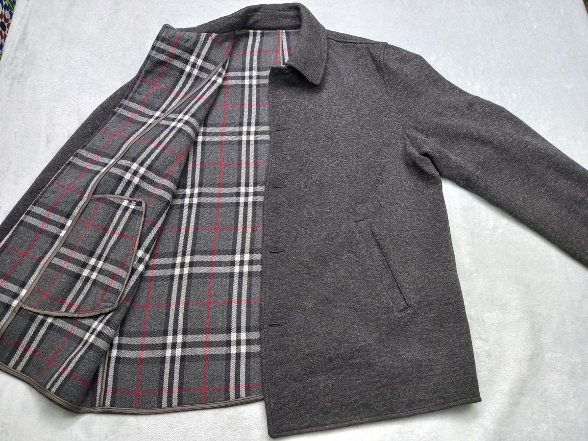 Burberry London Coat Jacket Men's Winter Wool Nova check Lining