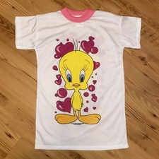 Vintage Tweety Bird 2 Sided Nightgown Girls Size 6 Sleepwear