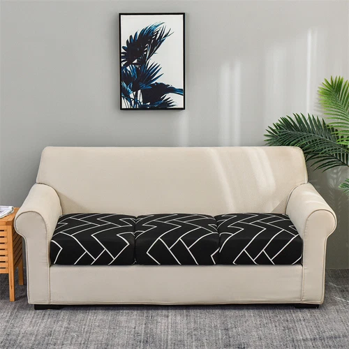 1-4 Seat Sofa Seat Cushion Covers Stretch Couch Cushion Slipcovers Protector US - Picture 12 of 33