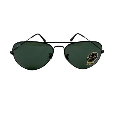 Ray Ban Sunglasses Classic Aviator Black Wire Frames G-15 Lens