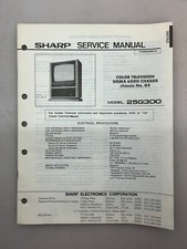 Sharp 25G300 Original Service Manual Free Shipping