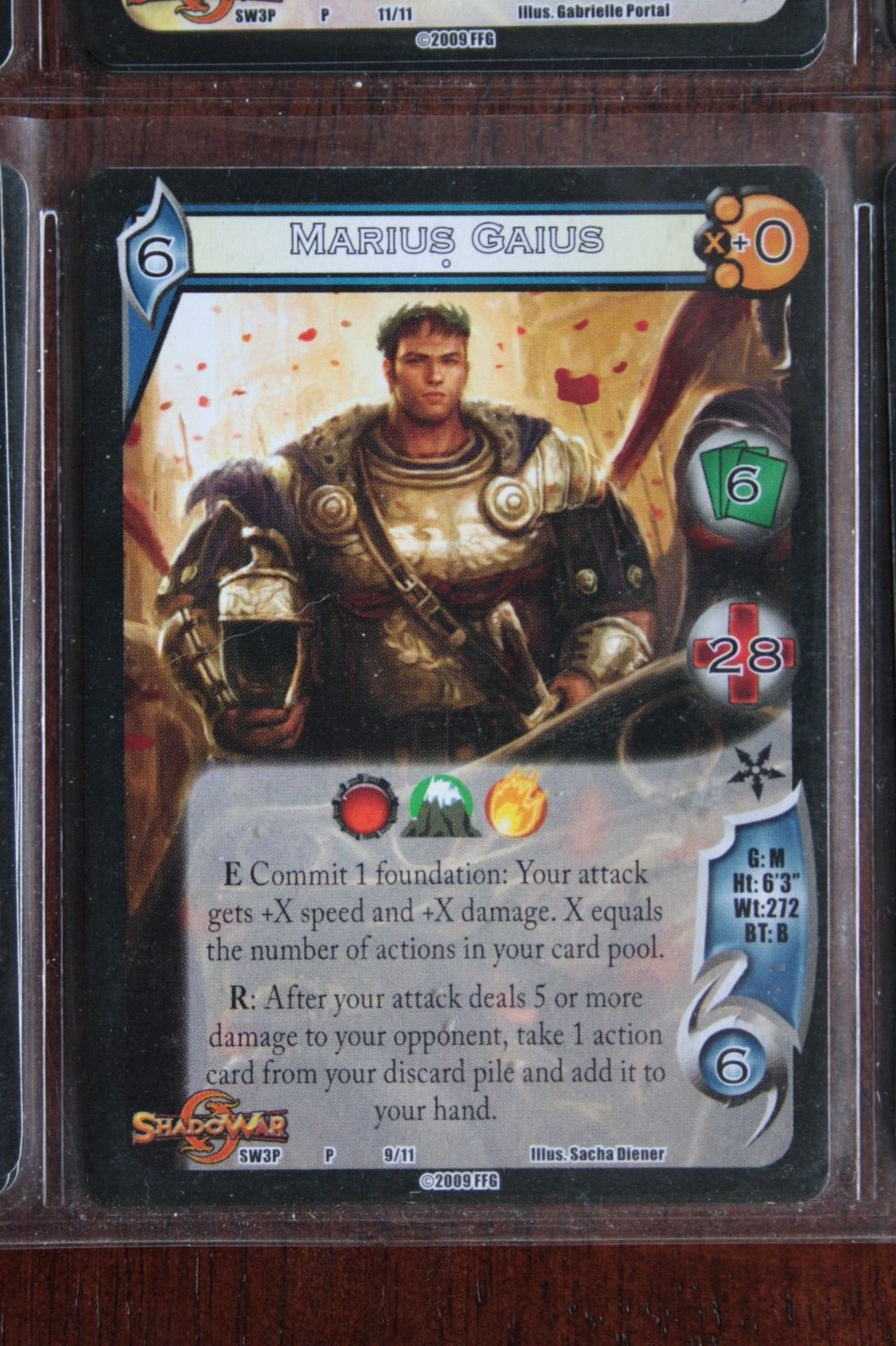 Sw3p Universal Fighting System ShadowWar Promo *Marius Gaius* Set SW3P | eBay