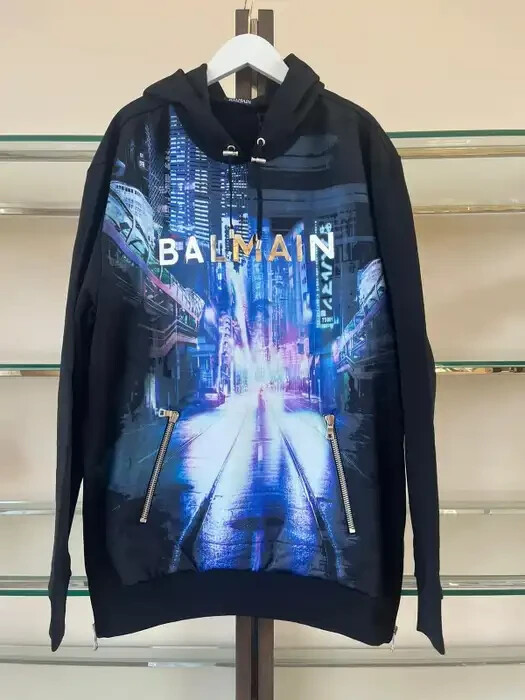 BALMAIN☆Balmain Stampプリント フーディー s-l1200.jpg