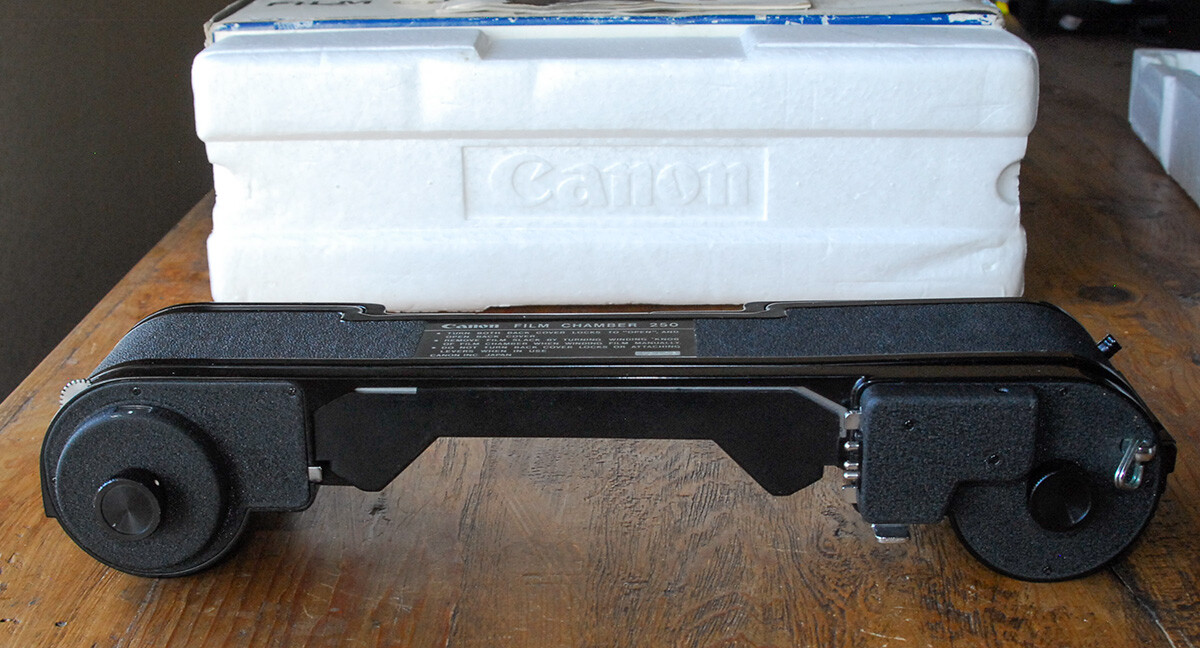 Canon 250 Exposure Back for F-1 Film Chamber in box with manual EXC++ RARE F1