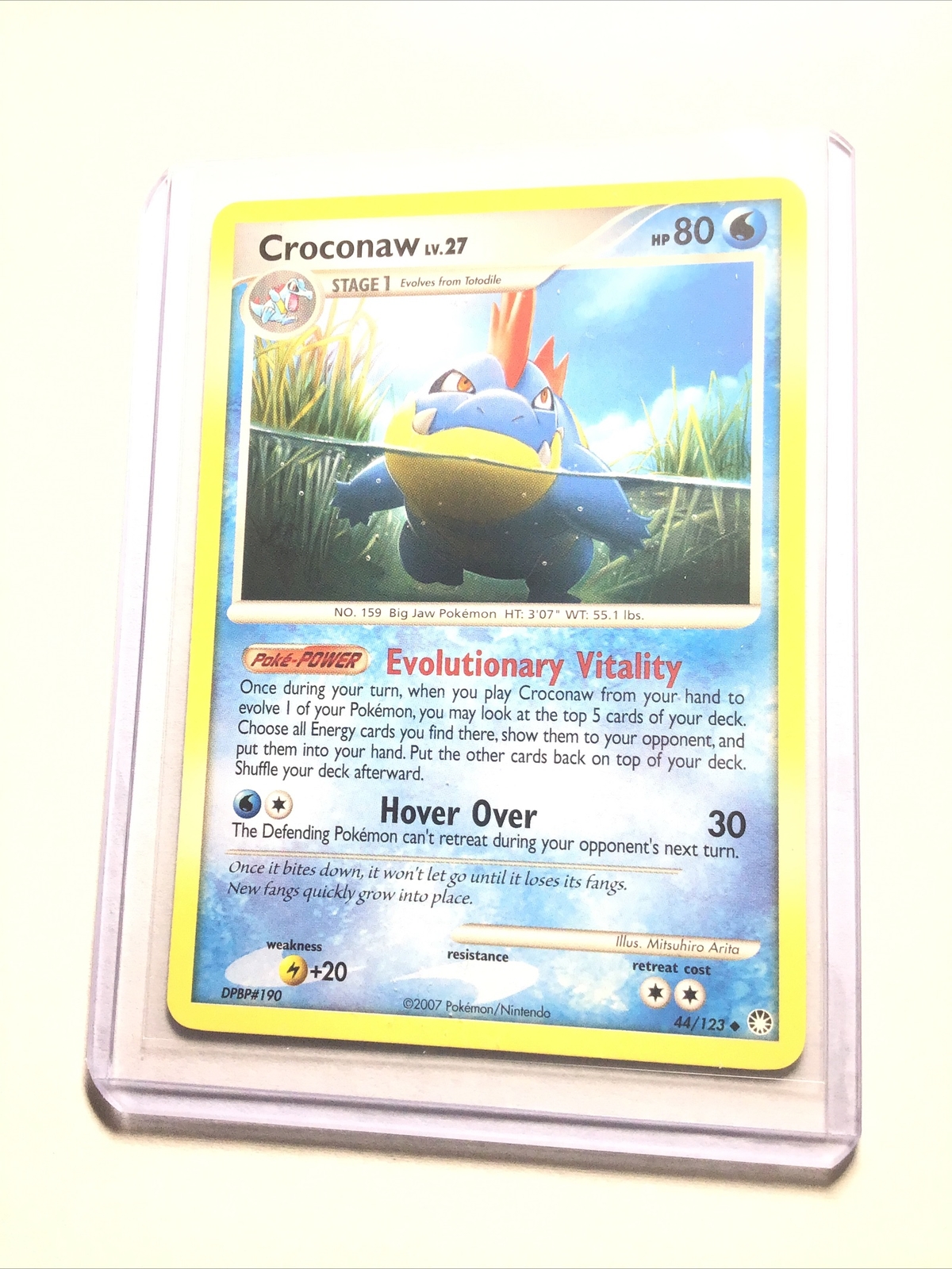 CROCONAW - 44/123 - Mysterious Treasures - Uncommon - Pokemon Card - NM