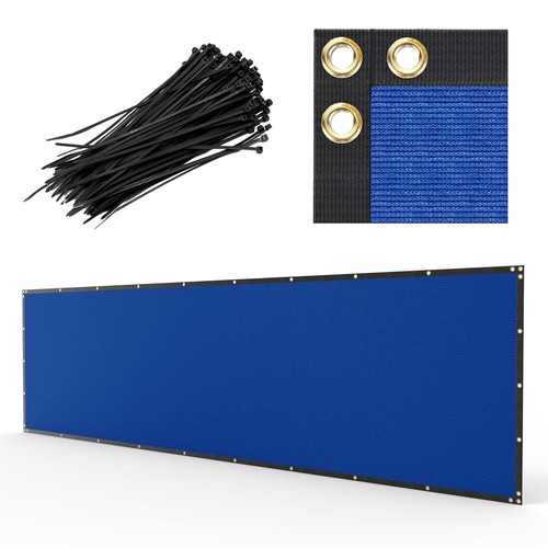 4' 5' 8' Privacy Fence Screen Windscreen Garden Yard Mesh Shade Cover w/ Ziptie - Picture 53 of 72