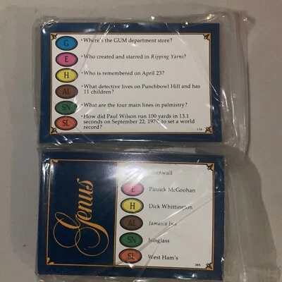 TRIVIAL PURSUIT GEUNS EDITION - 300 QUESTIONS 50 CARDS  QUIZ Cheapest On EBay - Image 1 of 3