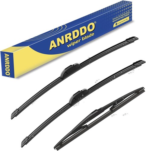 3 Wipers for Highlander 08-19 & Lexus GX460 11-21, OEM Blades 26"+20"+12