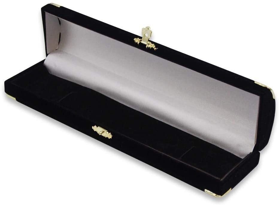 Velour Brass Clasped Jewelry Gift Box eBay