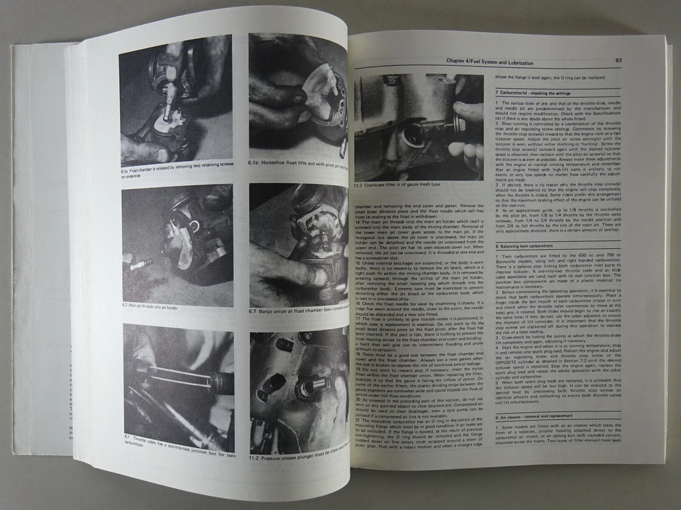 Haynes Manuale di Riparazione Triumph 650 & 750 4-valve Twins Stand 1983 inglese - Immagine 4 di 4