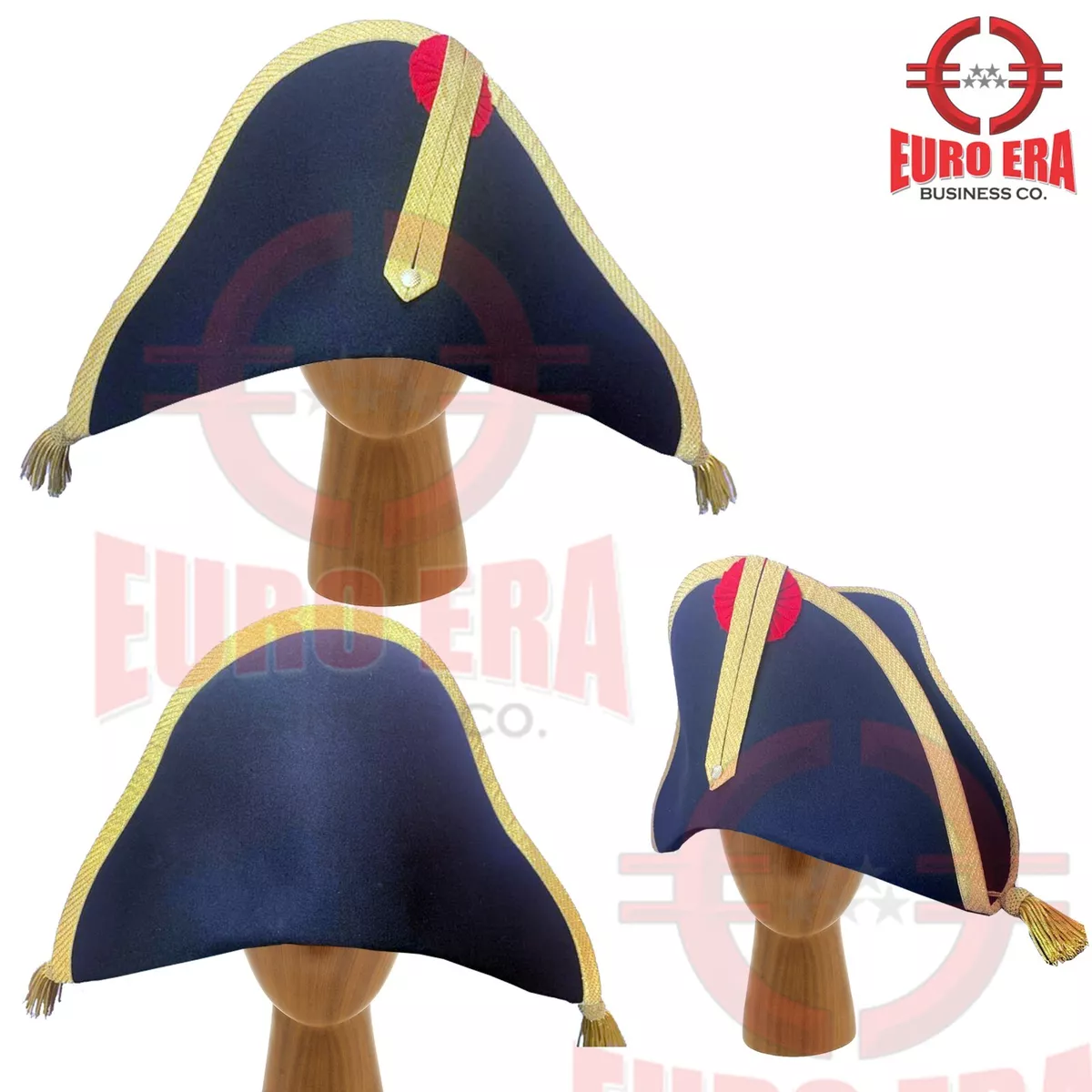 Napoleonic 18th Century British French Military Officers Bicorn Hat in all sizes