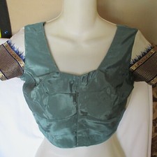 NEW GREEN Gold PHENOMENAL Choli FINE BLOUSE For SARI Skirt TOP NECKLINE 32" BUST