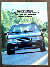 1989 Saab 9000 CD Original Magazine Advertise...