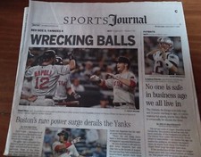 Tom Brady & Daniel Nava & Mike Napoli & Yoenis Cespedes & Brock holt - Red Sox