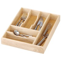 Besteckkasten, Besteckbox, Besteckeinsatz, Schubladeneinsatz, Gummibaum, Zeller