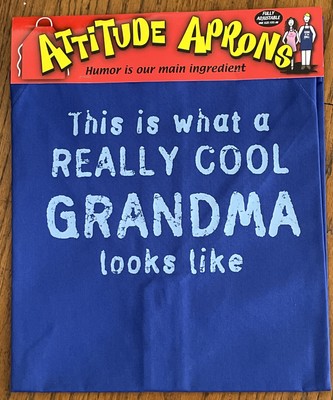 NEW   This is what a really cool grandma looks like   Apron USA Made Chef ￼Gift