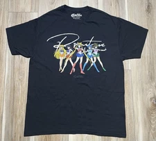 Sailor Moon Primitive Black Anime T Shirt Tee - Size Large L
